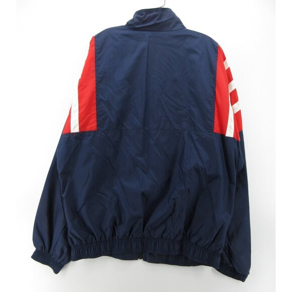 VINTAGE Adidas Jacket Large Track Warm Up Windbreaker 90s Retro Coat * - Picture 8 of 14